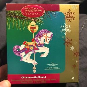Carlton Cards  Christmas-Go-Round 2005 Carousel Ornament Horse Unicorn Bell